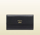 gucci swing leather continental wallet 354496