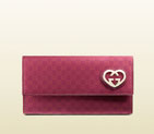 guccissima patent leather continental wallet 251861
