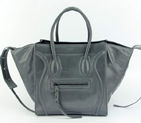 Celine Luggage Phantom Square Bags Bright Leather 108905 Dark Grey 108905