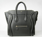 Celine Luggage Boston Tote Bags All Calfskin Leather C0189 Black C0189