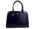 Prada Saffiano Leather Tote Bag 21267 Royalblue&Pink 21267