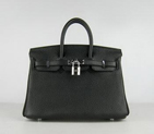 Hermes Birkin 25CM Black (silver) HBK25BS001