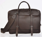 Hermes Steve 38CM Travel Bag Clemence Leather Brown H92116