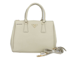 Prada Saffiano Calf Leather Tote Bag 103282 Offwhite 103282