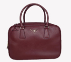 Prada Saffiano Leather Tote Bag BL1094 Bordeaux BL1094