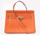 Hermes Spring Summer 2013 Shopping Bag H1046 in Orange with Gold hardware H1046