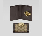mini flap french wallet with interlocking G detail 224227 FTAQT 9643