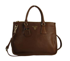 Prada City Original Leather Tote Bag BN2161B Brown BN2161B