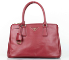Prada Saffiano Calf Leather Totes BN1801 Red BN1801