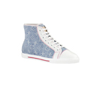 PUNCHY SNEAKER IN BLEACHED MONOGRAM DENIM XR3U6PMD