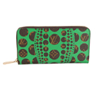 Louis Vuitton Yayoi Kusama Zippy Wallet M60451 Green M60451