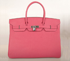 Hermes Birkin togo leather 40CM togo in Peach with Silver hardware H40BJPS