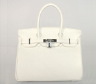 Hermes Birkin togo leather 30CM togo in Pure white with Silver hardware H30BJPWS