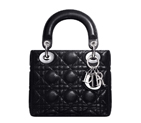 Iridescent black leather Lady Dior bag M0500PEMA M900