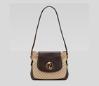'gucci 1973' medium shoulder bag with oval GG and 251809 FAGKT 9643