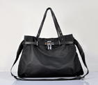 Hermes 2012 Waterproof Fabric Shoulder Bag Black H80668
