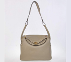 Hermes Lindy 30CM Havanne Handbags 1057 Grey Leather Golden Hardware H1057