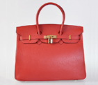 Hermes Birkin 35CM Flame clemence leather(Gold) H35FLSG