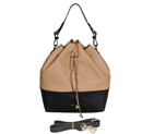 Celine Double Shoulder Bags 3385 Apricot/Black 3385