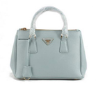 Prada Classic Medium Saffiano Tote Bag BN1801 Light Blue BN1801