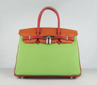 Birkin 30CM Red.Orange.Green (silver)) HBK30ROG002
