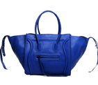 Celine Luggage Phantom Square Bags Smooth Leather 108905 Blue 108905