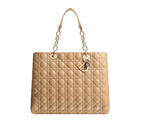 Beige leather Dior Soft shopping bag CAL44956G M111