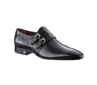 MASTER BUCKLE SHOE IN DAMIER EMBOSSED CALF LEATHER YNPD1XPC