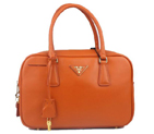 Prada Saffiano Leather Tote Bag BL1095 Orange BL1095
