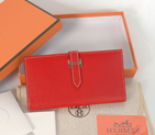 Hermes 2 fold wallet clemence leather in Flame H2WLSLF