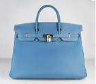 Hermes 40CM Middle Blue (gold) HBK40MBG008