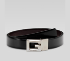 reversible belt with raised square G buckle 211563 A399N 1062