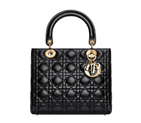 Lady Dior Lady Dior bag in black leather CAL44550