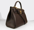 Hermes Kelly 32CM Dark Coffee(gold) HKL32ODCG004