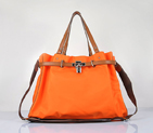 Hermes 2012 Waterproof Fabric Shoulder Bag Orange H80668