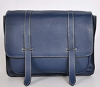 Hermes Steve 32CM Mens Bag Clemence Dark Blue H92110