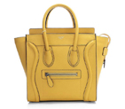 Celine Luggage Micro Boston Bag Fluorescence Original Leather Yellow 3307