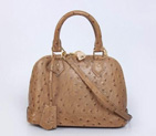 2013 Louis Vuitton Ostrich Leather Alma BB M91606 apricot M91606