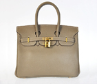 Hermes Birkin 25CM clemence leather in Dark Grey with Gold hardware H25LSDGG