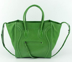 Celine Luggage Phantom Square Bags Bright Leather 108905 Green 108905
