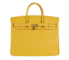 Hermes Birkin 35CM Yellow clemence leather(Gold) H35YLSG
