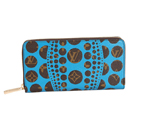 Louis Vuitton Yayoi Kusama Zippy Wallet M60448 Blue M60448