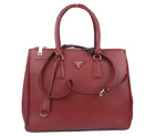 Prada Saffiano Calf Leather Tote Bag BN5023 Wine BN5023