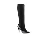 FRIVOLOUS HIGH BOOT 9CM IN GLAZED CALF LEATHER AND XPFR1IGZ