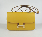 Hermes Constance Togo Leather Single Bag Yellow Gold Hardware H020 H020