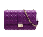 Large purple leather 'Miss Dior' bag M0211OGAI M476