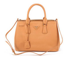 Prada BN1801 Saffiano Calf Leather Tote Bags Ocher BN1801