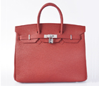Hermes Birkin 35CM Bordeaux clemence leather(Silver) H35BLSS