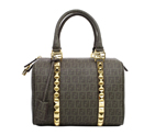 Fendi Zuccino plus stud Boston bag 8F0006