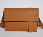 Hermes Alfred men Bag clemence leather in Camel 92113